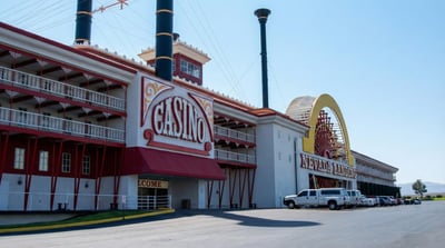 Red casino entrance
